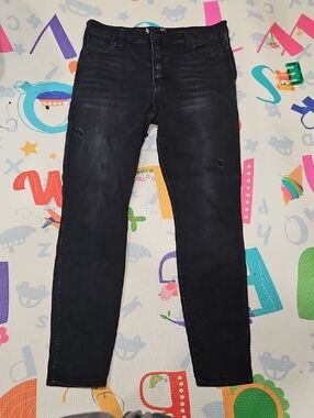 Kut from the Kloth Black Button-Fly Skinny Jeans